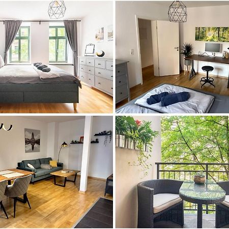Super Zentrale, Gemutliche Wohnung Mit Balkon Leipzig Exterior photo