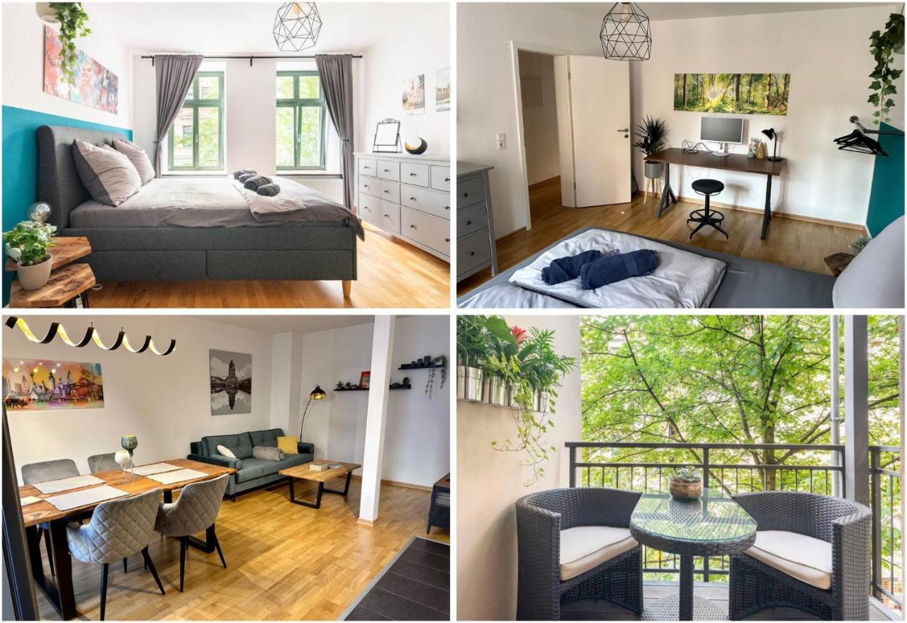 Super Zentrale, Gemutliche Wohnung Mit Balkon Leipzig Exterior photo